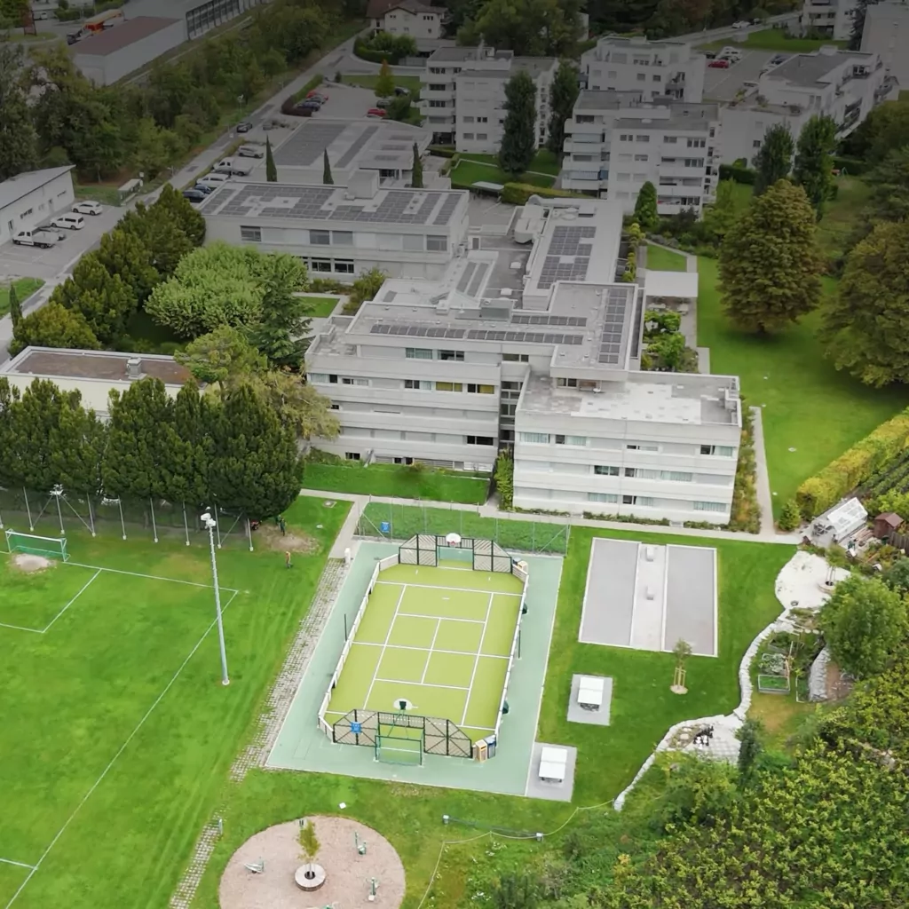 Vue aérienne du site Orif Sion